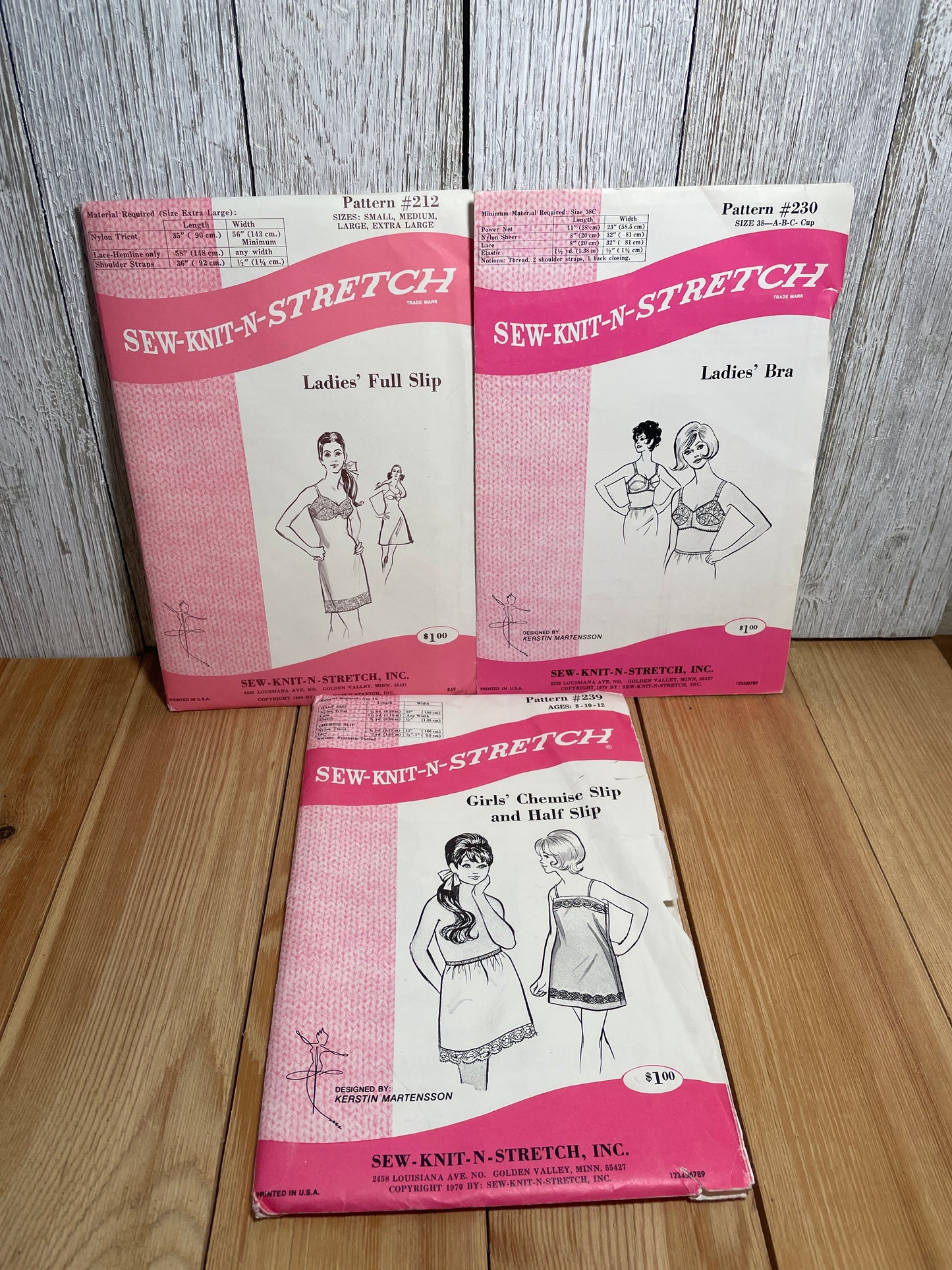 Sew-Knit-N-Strech Ladies Full Slip, Bra Pattern (U PIC PATTERN) UNCUT FF