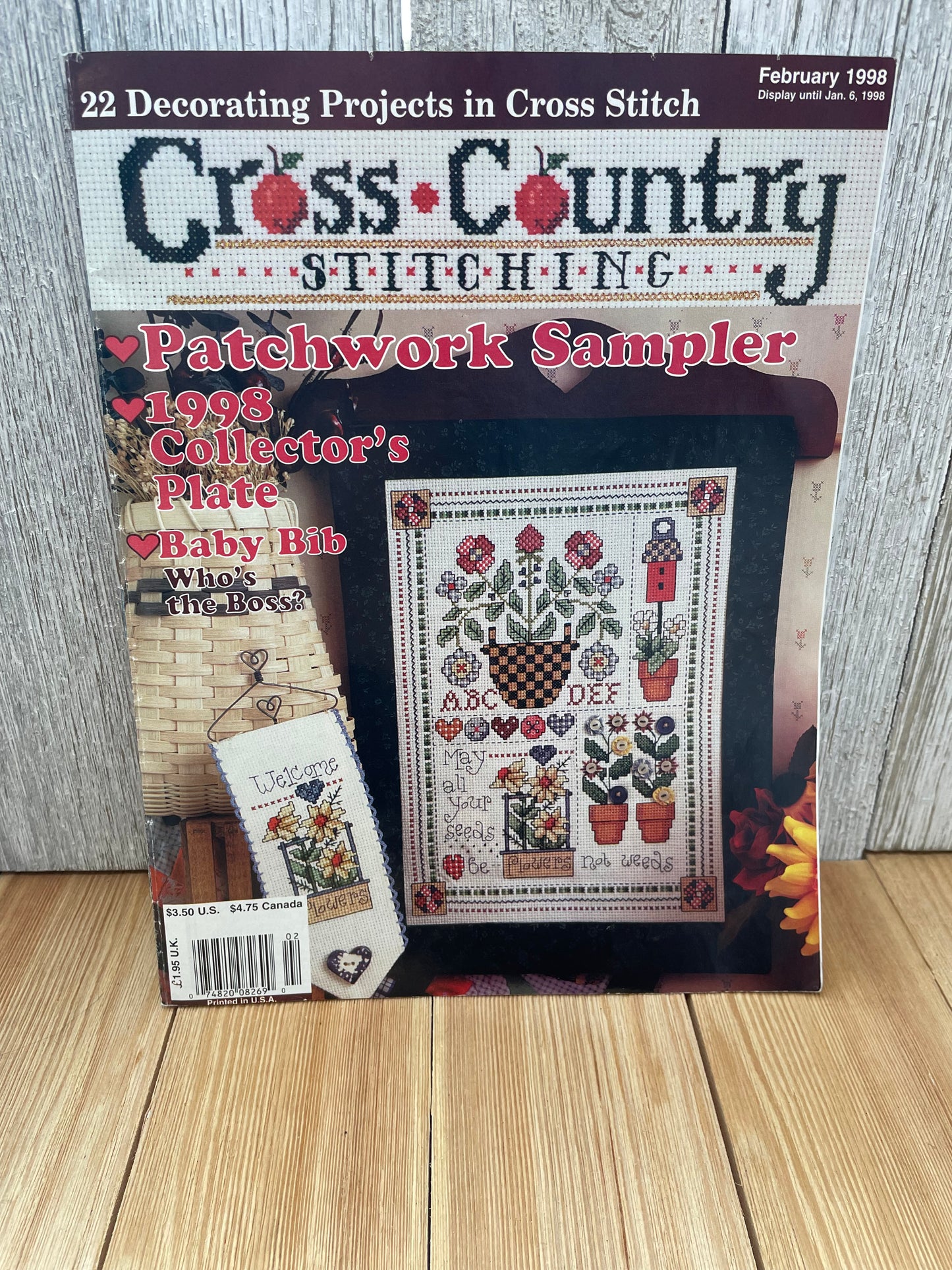 Cross Country Stitching Magazine Cross Stitch Pattern Choose Your Book