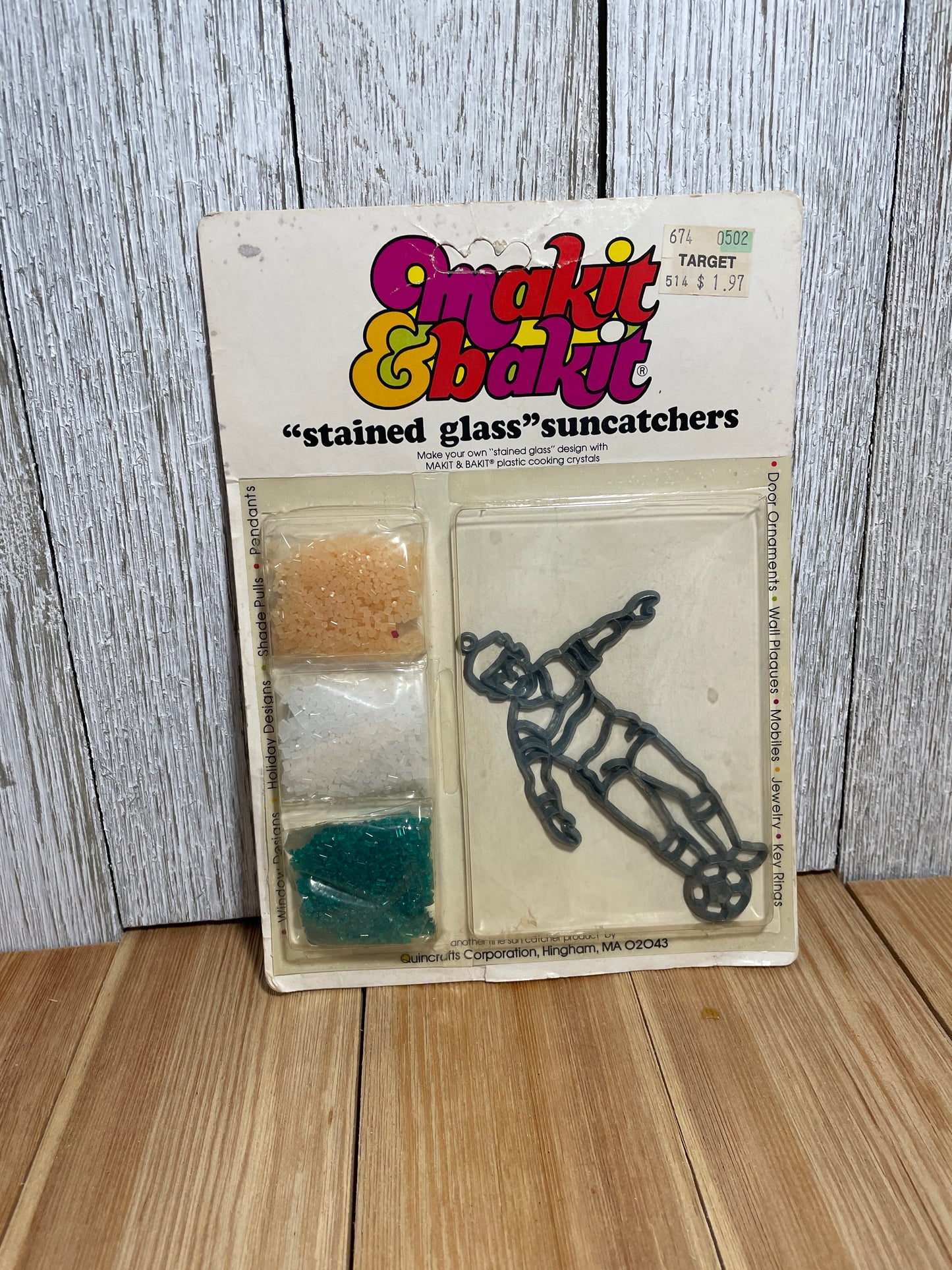 Vtg Makit & Bakit Suncatcher FULL KITS (U Choose Design) Frame and Crystals