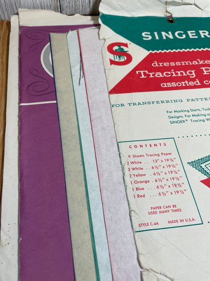 Vintage Dressmakers Tracing Paper Carbon Paper Huge Lot Scovill, Sears, Dritz, Signer, Talon, Pennys, Traum