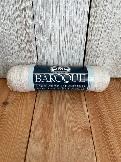 DMC Baroque 100% crochet cotton White Super Mercerized Cotton One skein