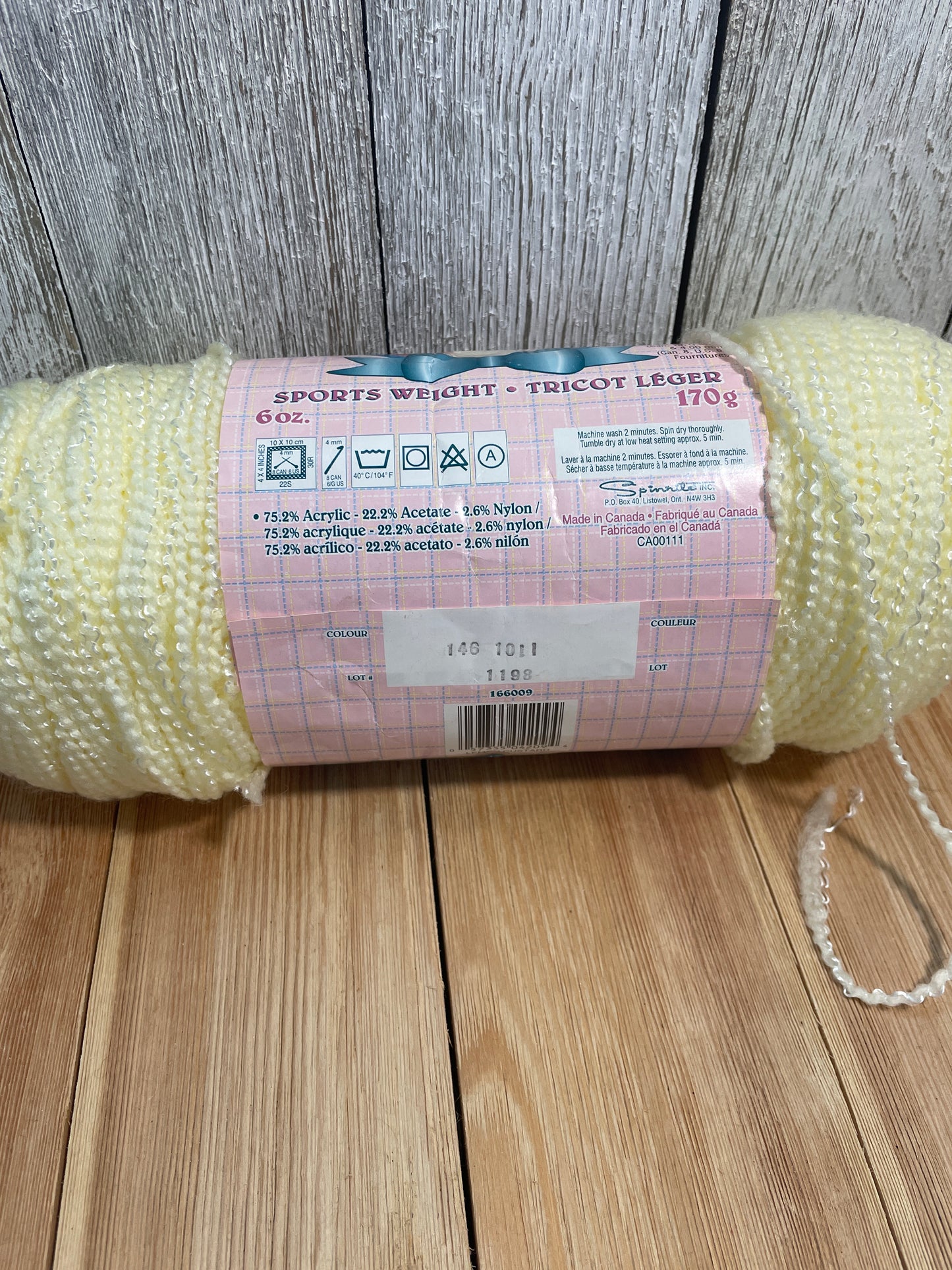 Bernat Coordinates Yarn Color Birds of Paradise Lemon Custard Full Skien