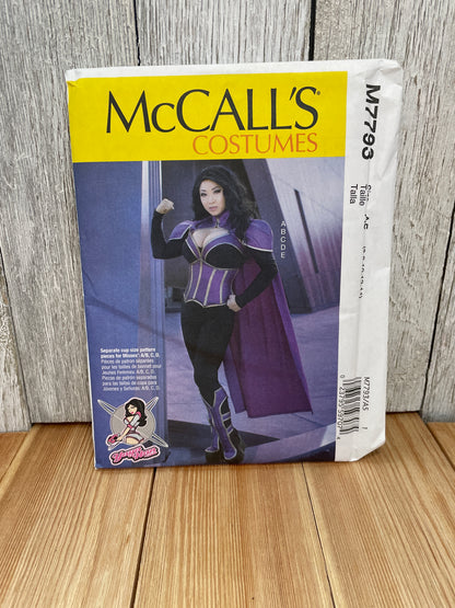 McCall's M7793 Yaya Han Superhero Cosplay Misses 6-14 Uncut FF Sewing Pattern