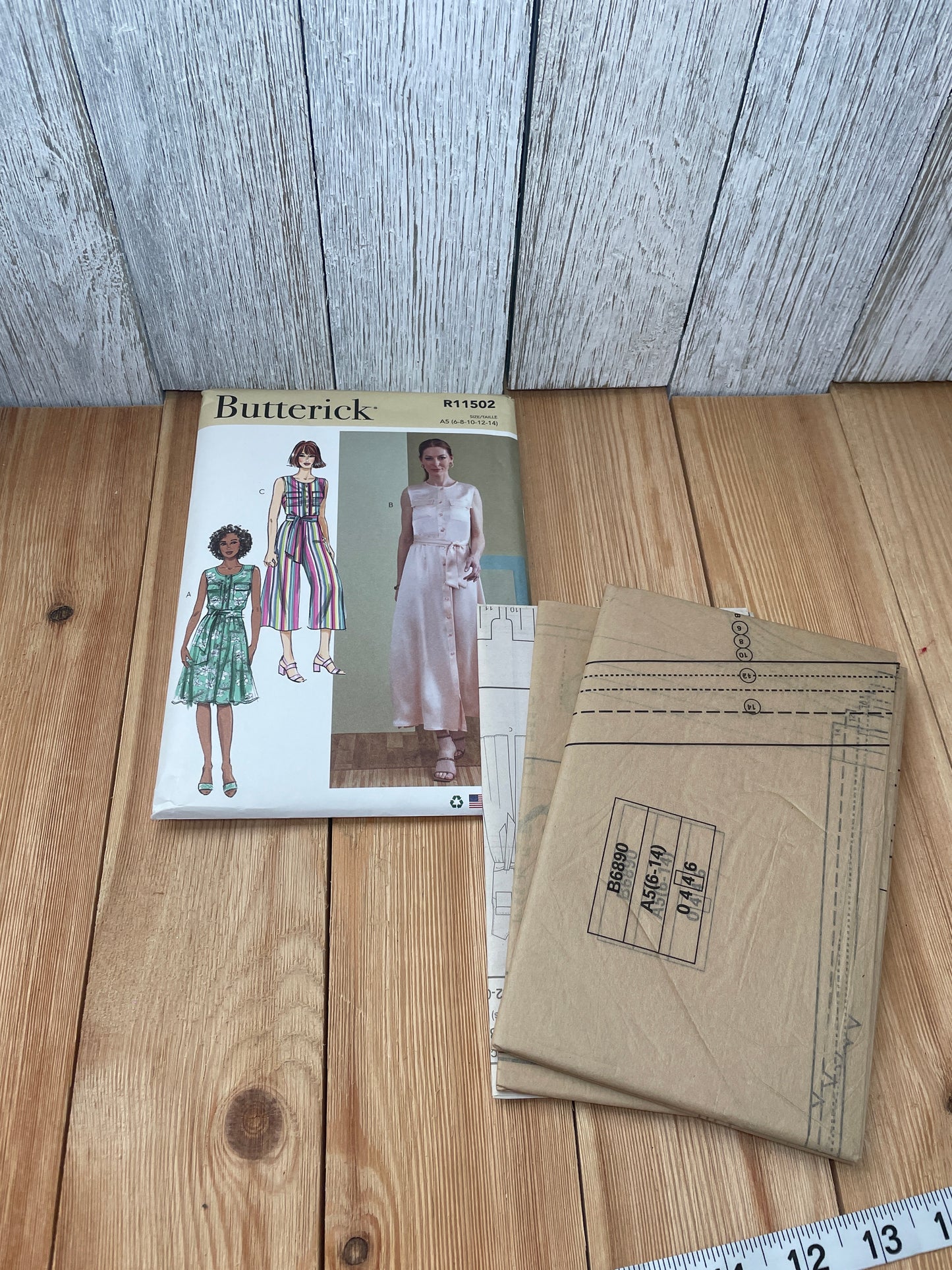 Butterick R11502 Misses Dress Jumpsuit Size 6-14 16-24 Uncut FF Sewing Pattern