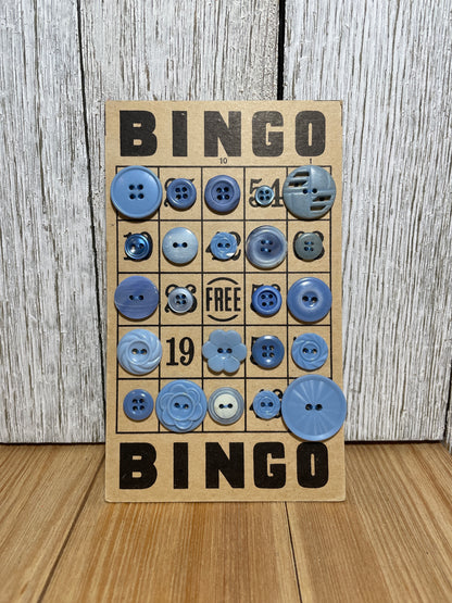 Vintage Button Lot on Bingo Card U PICK Antique Quirky Cute