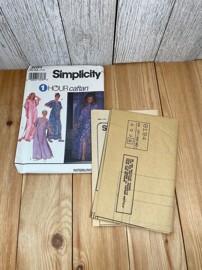 Simplicity 8194 1 Hour Caftan Kimono Loungewear Size 6-16 Pattern Uncut FF
