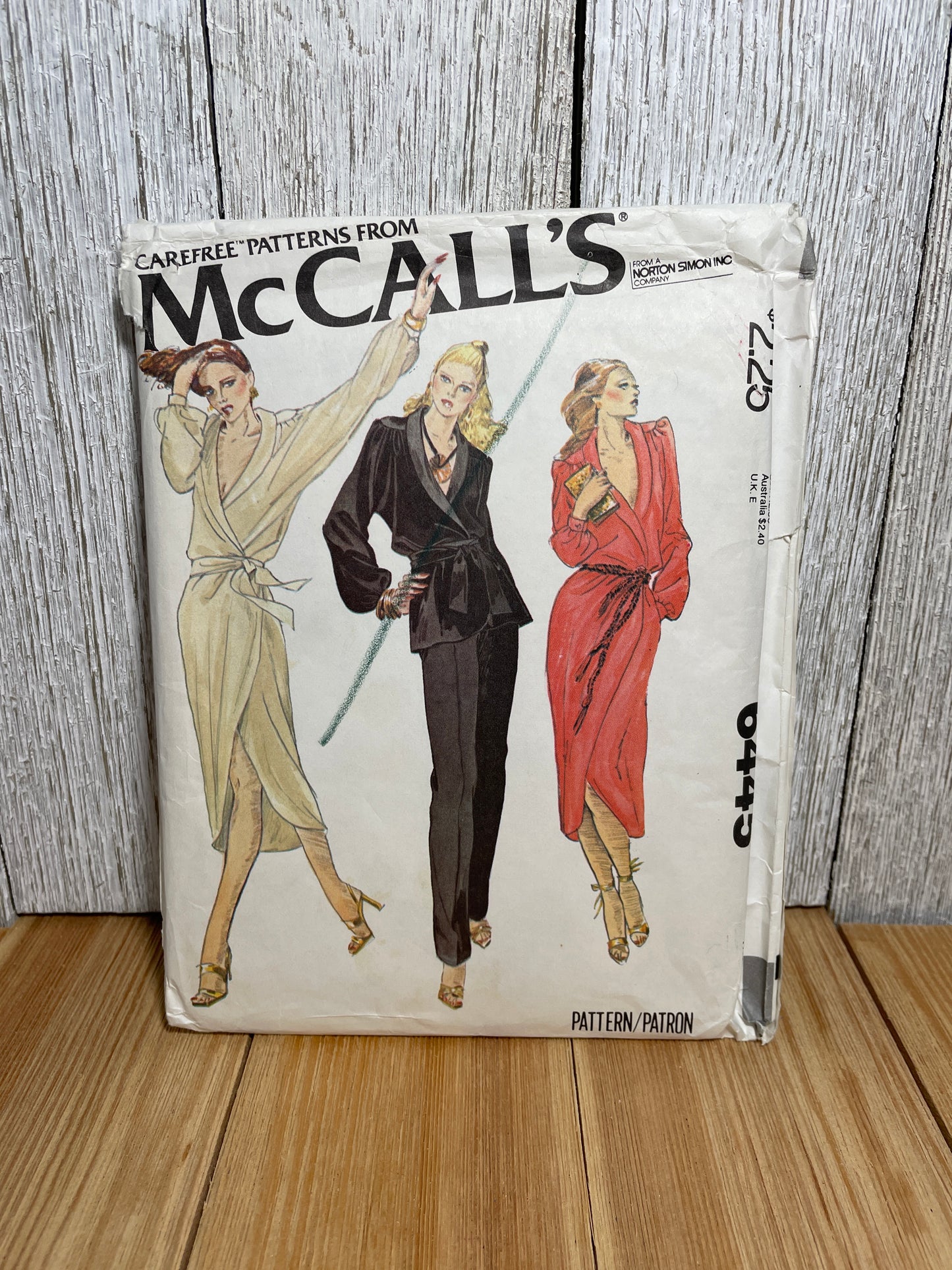 McCall's 6445 Wrap Dress Tunic and Pants Robe Size Medium 14-16 Pattern Uncut FF