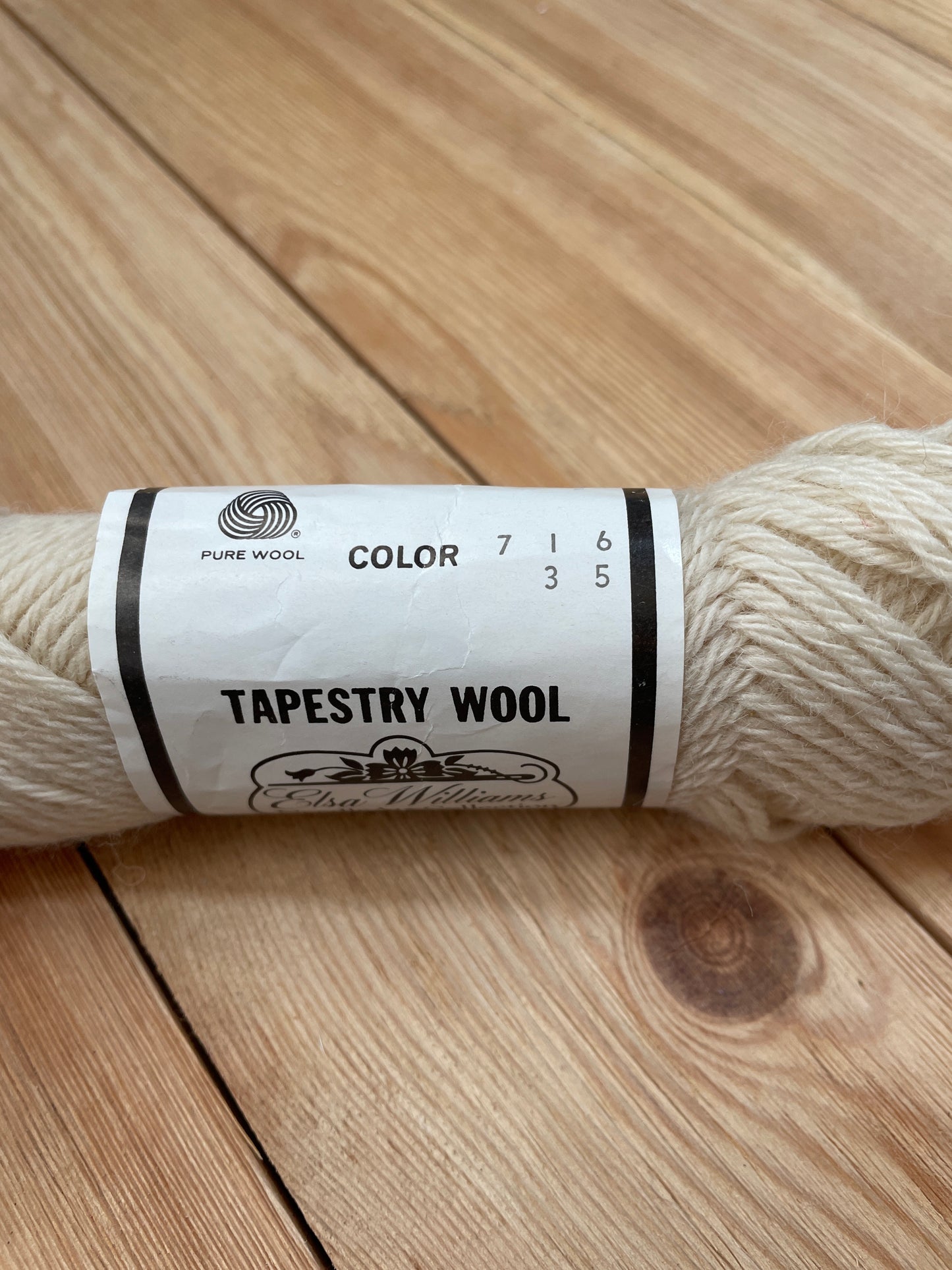 Vintage Acrylic and Wool Yarn Bundle 6 Skeins Bernat, Lion Brand, Caron