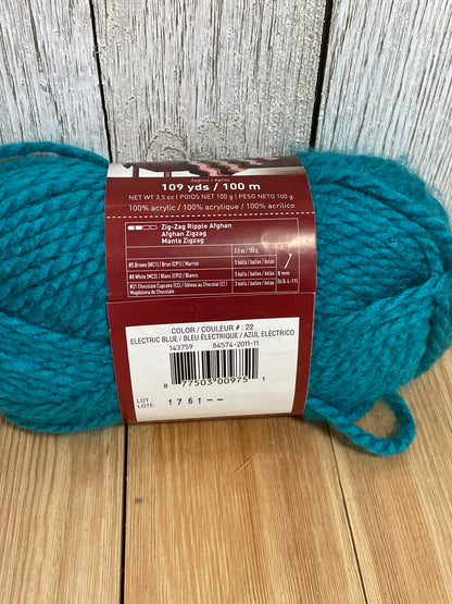 Loops and Thread Charisma Electric Blue Bulky Yarn