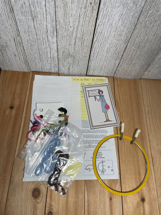 Dolly Mamas Janlynn It's Official Cross Stitch Complete Kit #019-0403