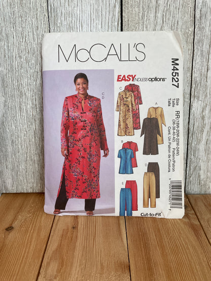 McCalls M4527 Women Petite Tunic and Pants in 3 Lengths Size RR 18W-24W Pattern UNCUT FF