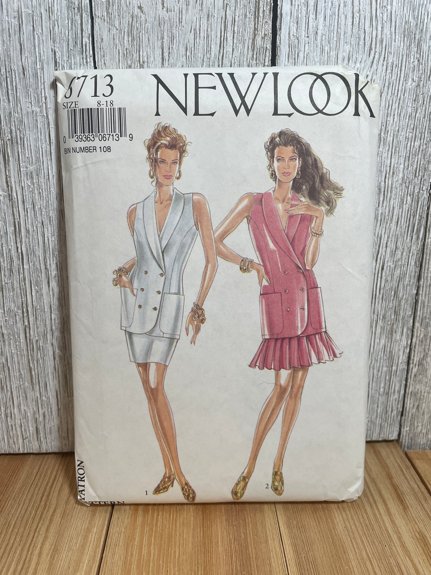 New Look 6713 Jacket Dress Pencil Skirt Pleated Skirt Pattern Size 8-18 UNCUT FF