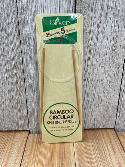Clover Bamboo Circular Knitting Needles in Original Packaging (U Pick Size)