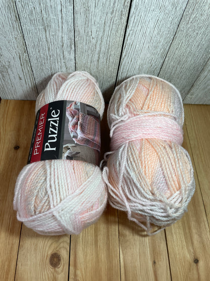 Premier Puzzle Yarn Cat's Cradle 2 Skein Bundle Acrylic Yarn