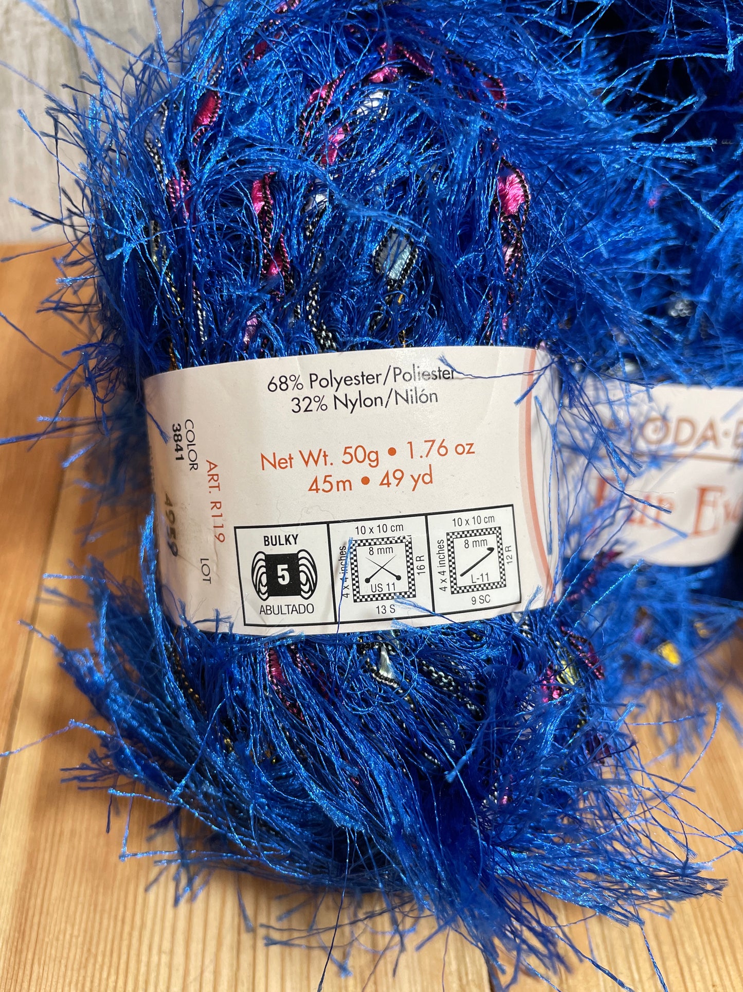 Moda Dea Fur Ever Blue Heaven 3841 (11 skein bundle) All same lot Yarn