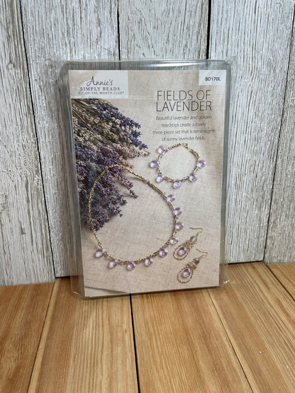 Annies Simply Beads Kit of the Month Feilds of Lavender and Chasing Sunsets Beginner Jewelry Kit (U PIC KIT)