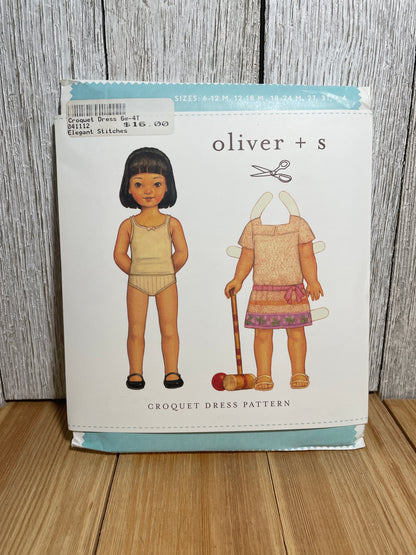 Oliver + S Girls Child Dress and Shorts Physical Pattern (U PIC Pattern) UNCUT FACTORY FOLDED Oliver and S