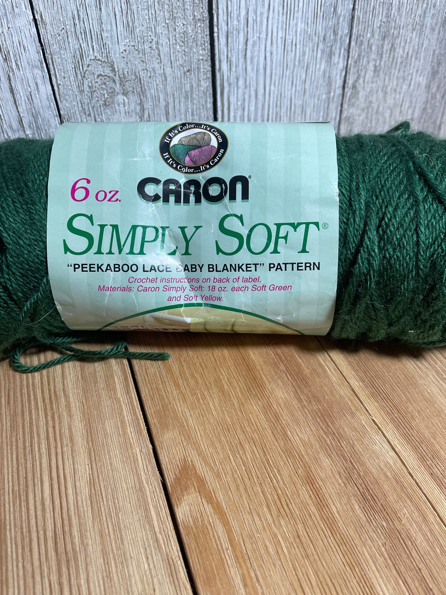 Vintage Acrylic Worsted Weight Yarn Caron Simply Soft Vannas Choice 3 Skein Bundle