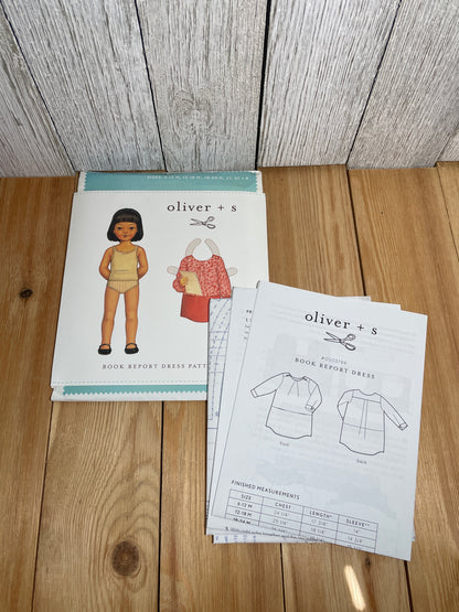 Oliver + S Girls Child Dress and Shorts Physical Pattern (U PIC Pattern) UNCUT FACTORY FOLDED Oliver and S