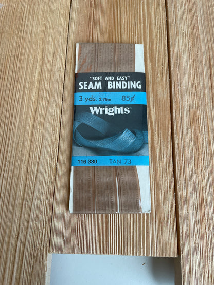 Seam Binding 1/2" Wide 3 yards J&P Coats Wrights Boiltex Talon (Pick Your Color)