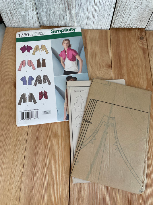 Simplicity 1780 Jacket and Vest Size 6-24 Pattern UNCUT FF
