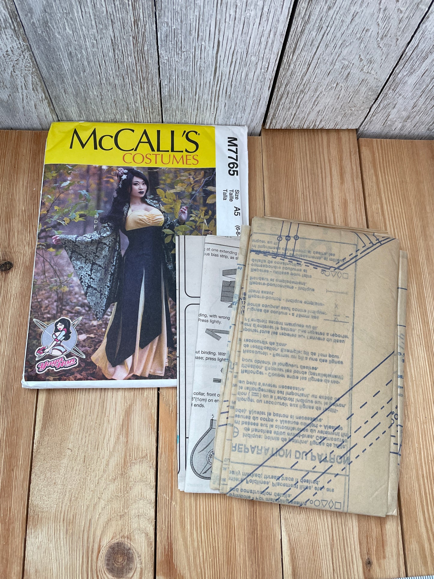 McCall's M7765 Yaya Han Witch Kimono Cosplay Misses 6-14 Uncut FF Sewing Pattern