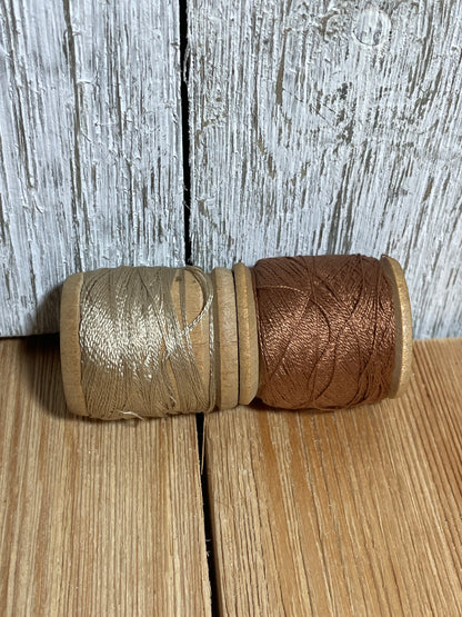 Vintage Wood Spool Silk Thread Size A (U PIC BUNDLE)
