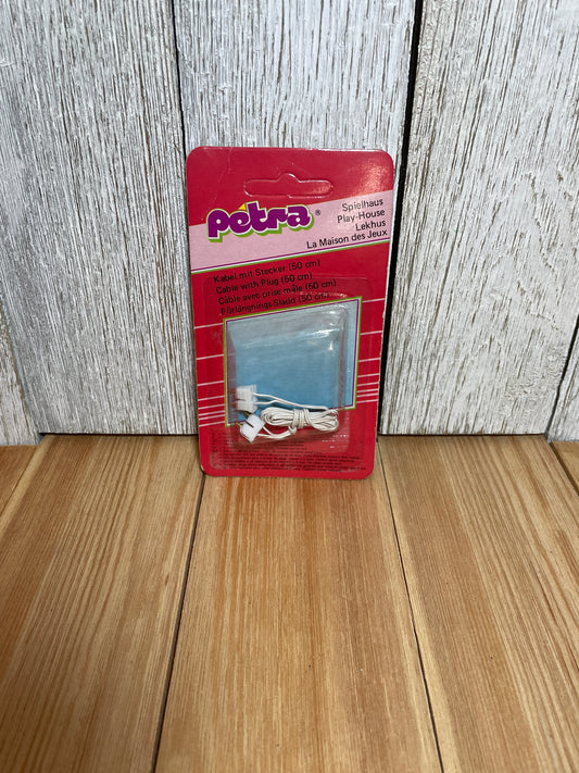 Lundby Petra # 62078 - Cable with Plugs 50 cm Light Play-House Box