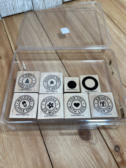 Stamp Lot Holiday Sayings and Alphabet Stamp Set A through Z 0 through 9 ! # & ? NEW