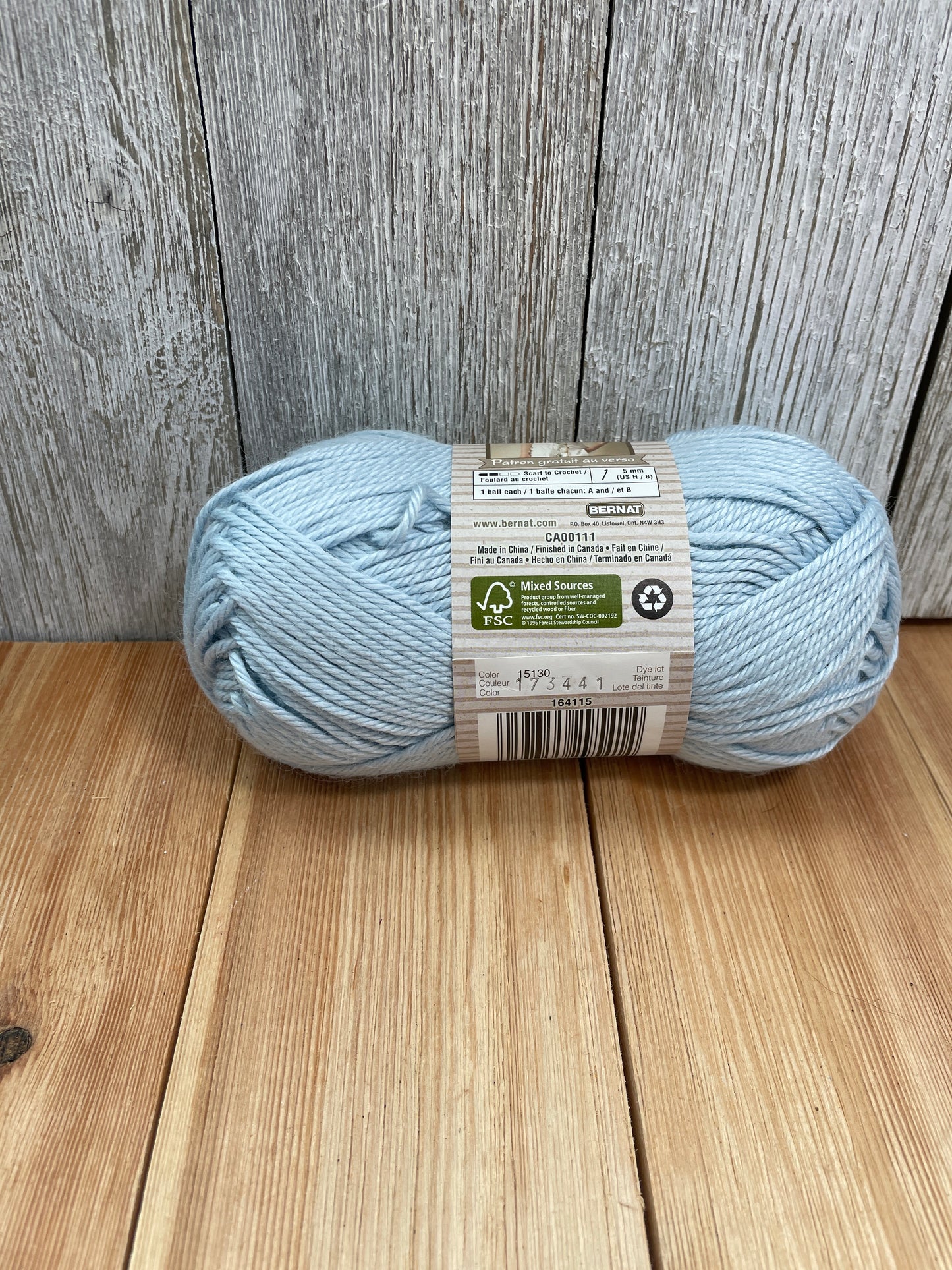 Bernat Soy Natural Blends Yarn Rice Sugar Cane Seasalt (Pic Ur Color) Full Skein