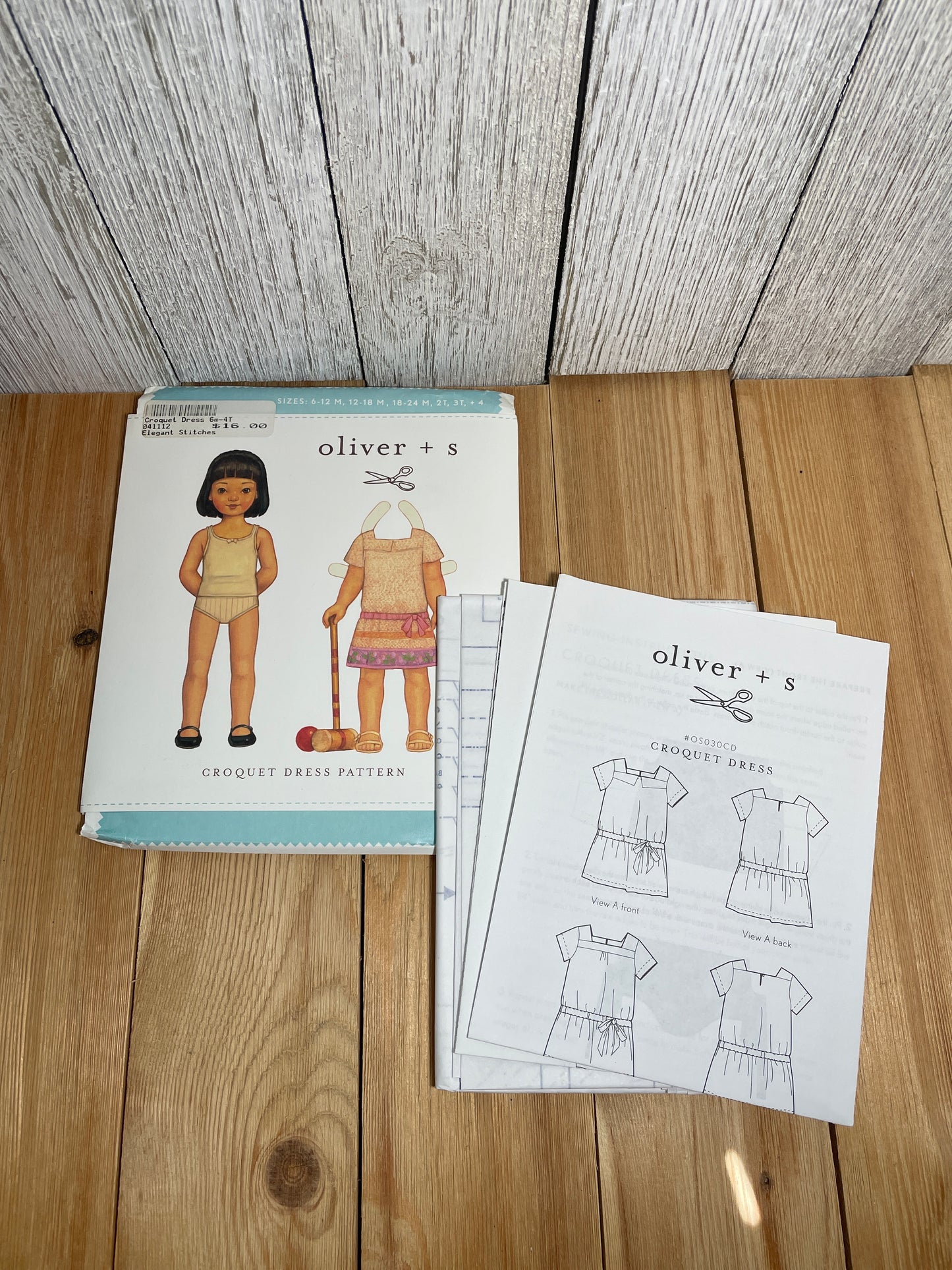 Oliver + S Girls Child Dress and Shorts Physical Pattern (U PIC Pattern) UNCUT FACTORY FOLDED Oliver and S