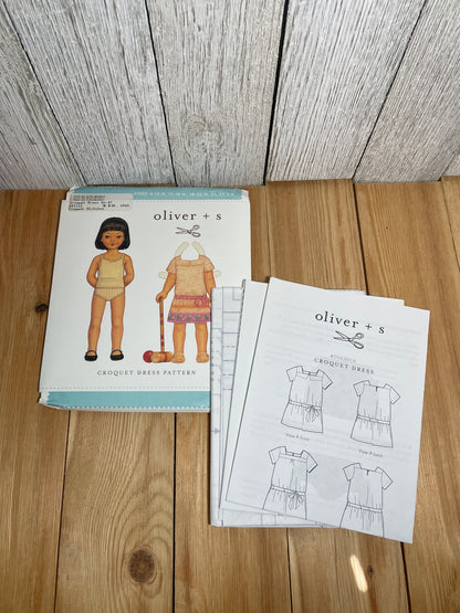Oliver + S Girls Child Dress and Shorts Physical Pattern (U PIC Pattern) UNCUT FACTORY FOLDED Oliver and S