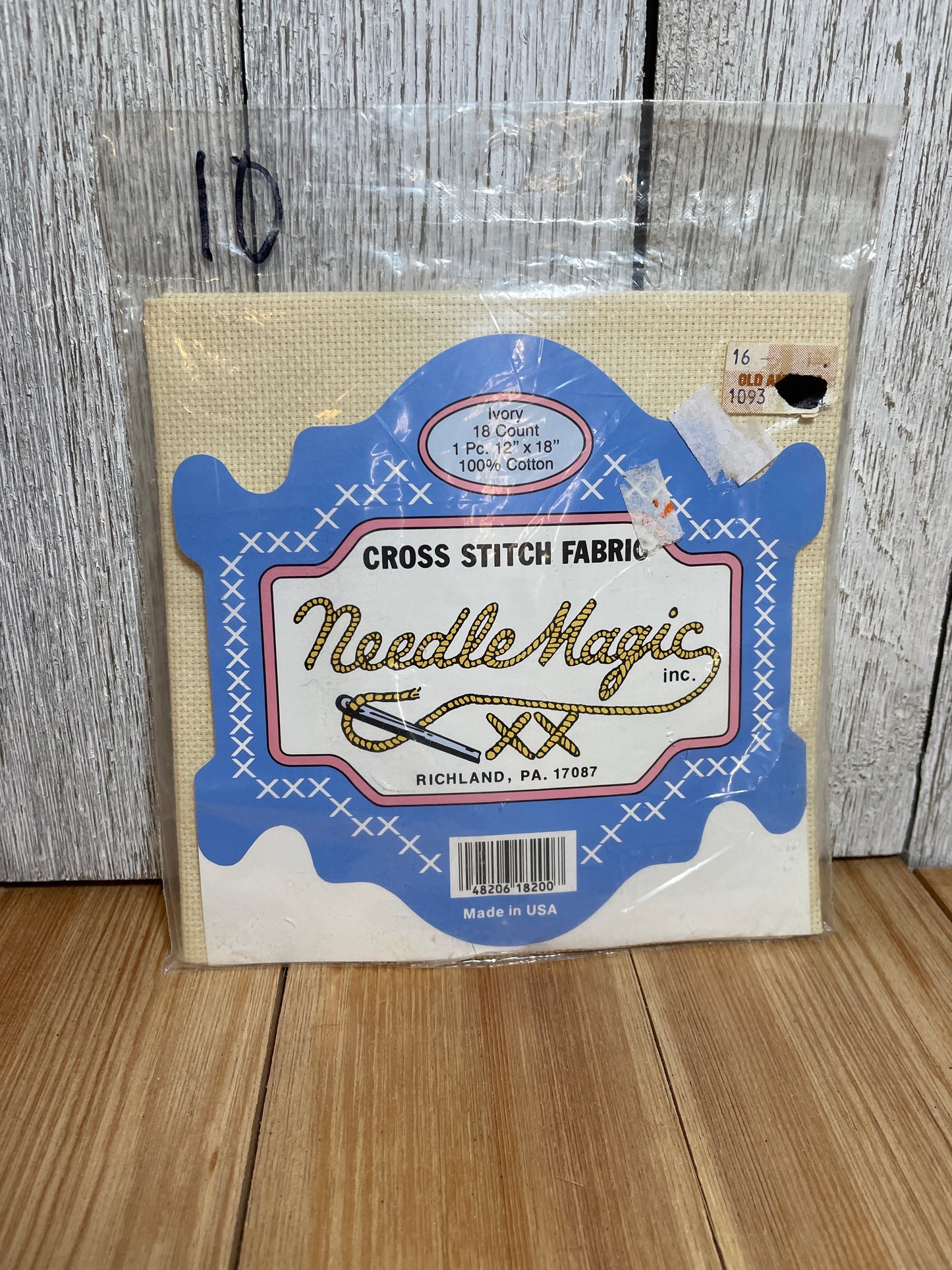 Needle Magic Cross Stitch Adia 18 Count Ivory New 12" x 18" 100% cotton