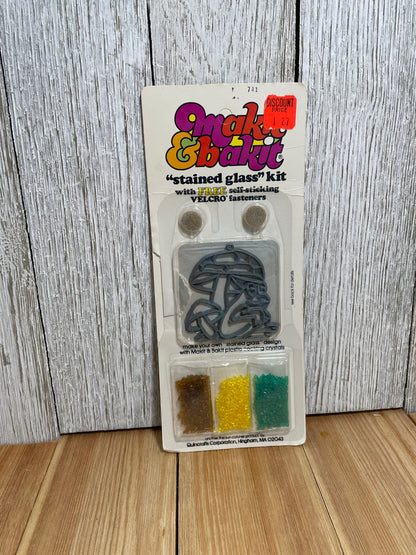 Vtg Makit & Bakit Suncatcher FULL KITS (U Choose Design) Frame and Crystals