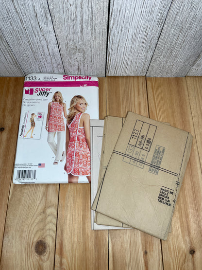 Simplicity 1133 Wrap Around Beach Coverup One Piece Size 6-18 Pattern Uncut FF