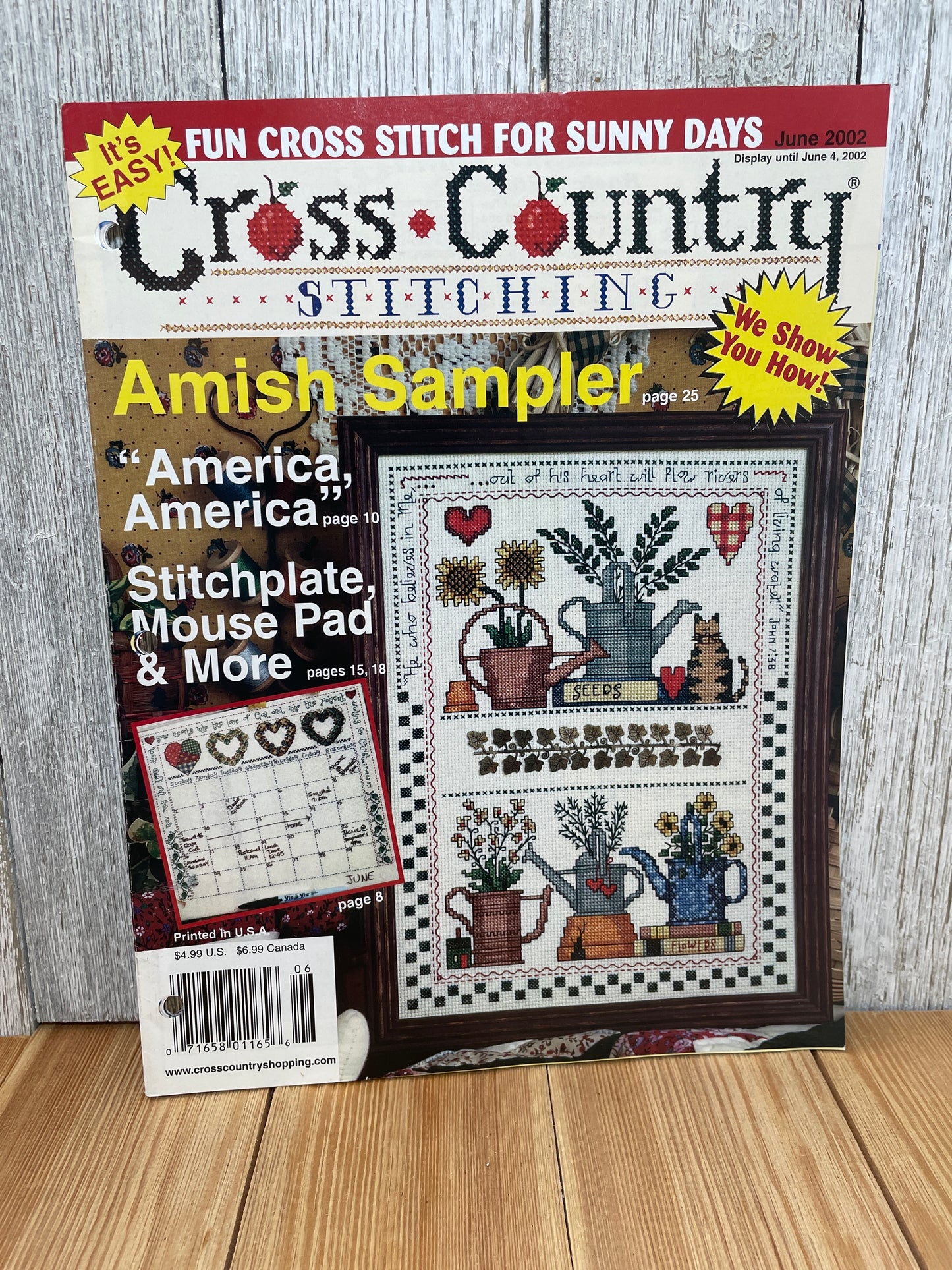 Cross Country Stitching Magazine Cross Stitch Pattern Choose Your Book