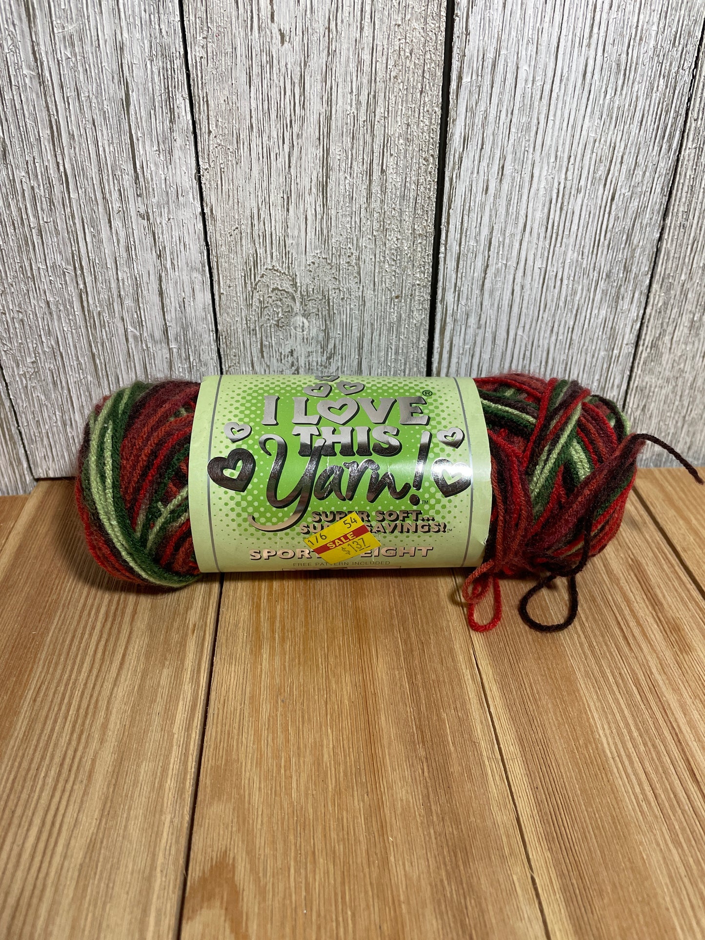 I Love This Yarn Sport Weight Autumn Multi Full Skein