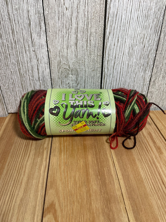 I Love This Yarn Sport Weight Autumn Multi Full Skein