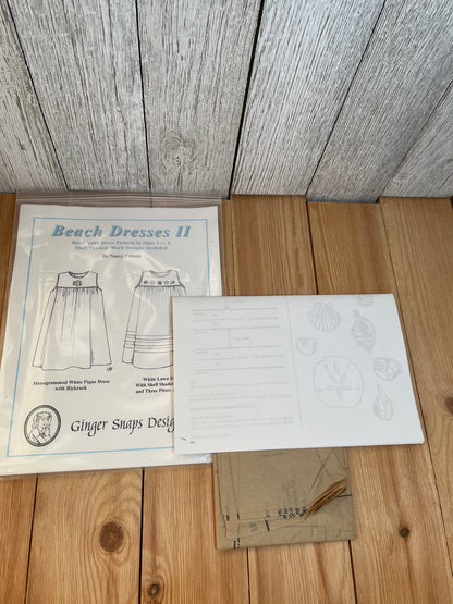 Ginger Snaps Designs Beach Dresses II Size 1-6 Pattern Summer Child Dress