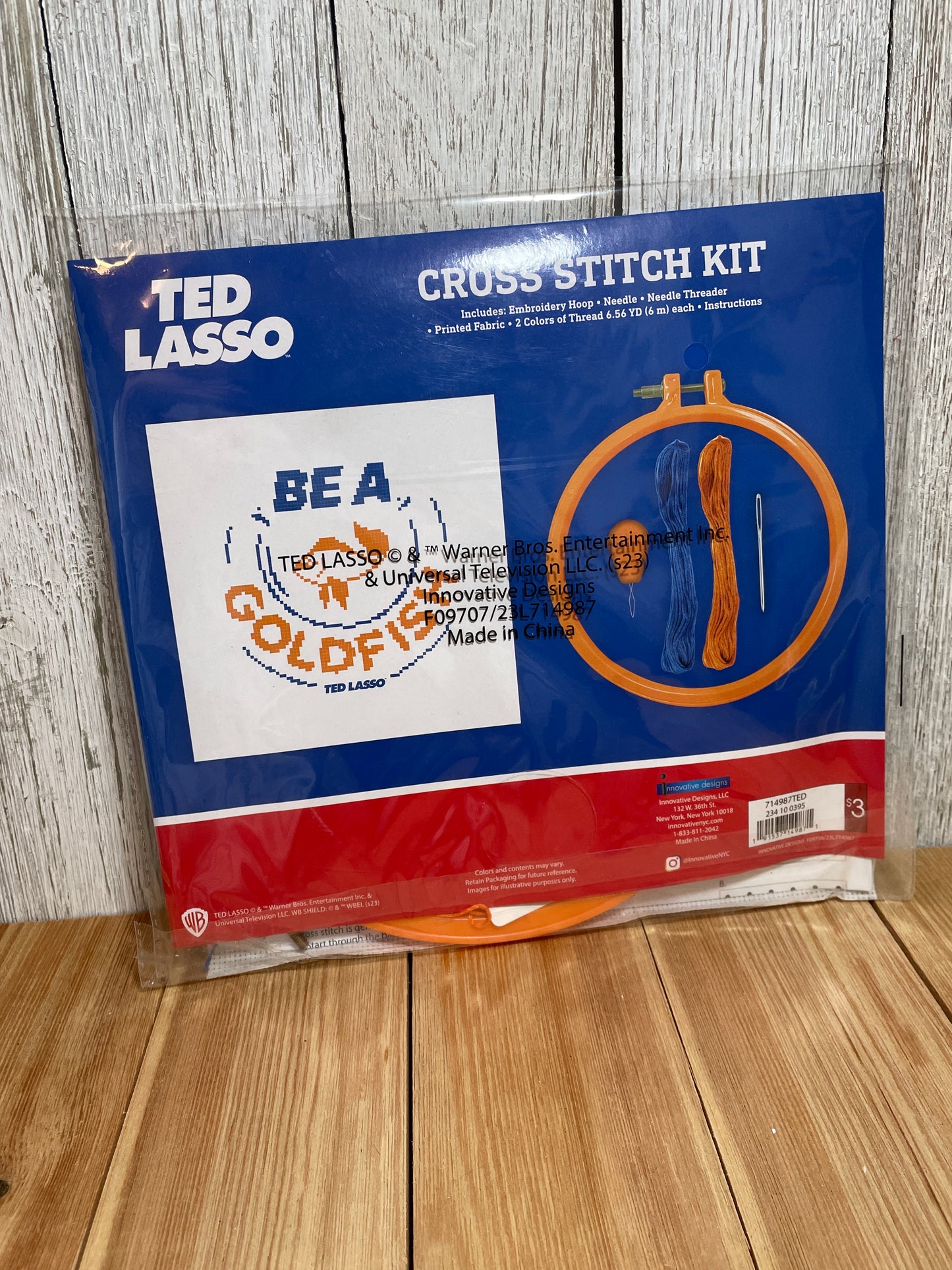 Ted Lasso Cross Stitch Kit Beginner Kit Be a Goldfish