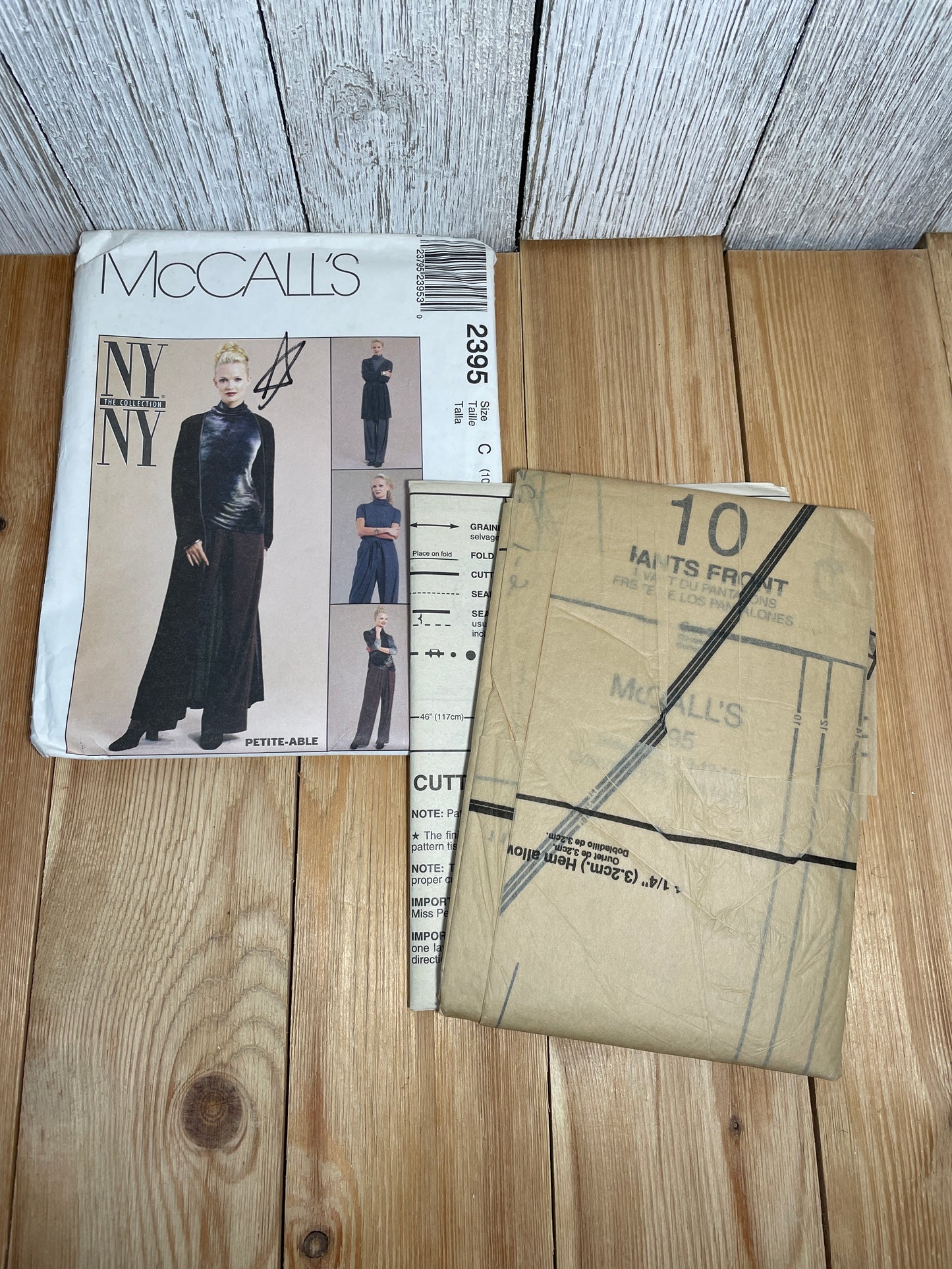 McCall's 2395 Jacket/ Duster Top Pull-on Pants for Knit Fabrics Size 10-14 Pattern Uncut FF