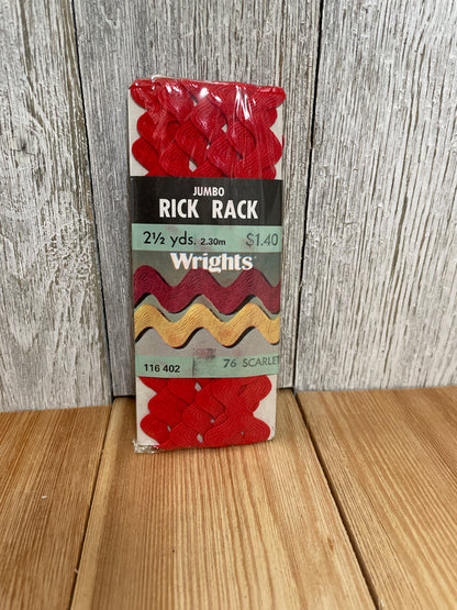 Rick Rack Trim Mercerized 100% Cotton Vintage NOS (U Pick color and size!) Wrights Nufashond Coats Clark Ric Rac