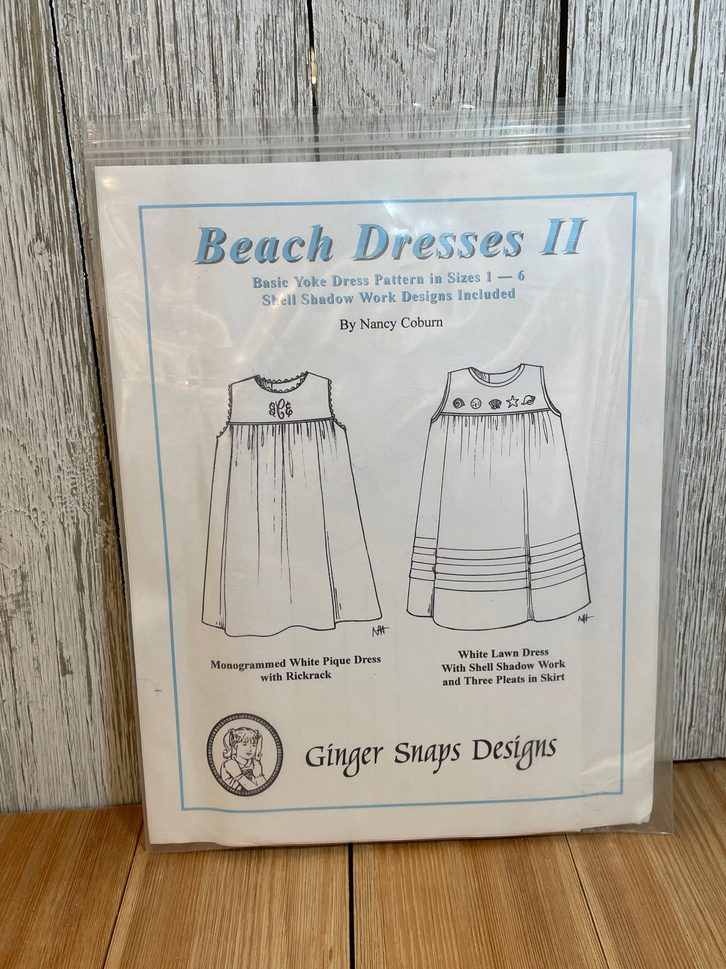 Ginger Snaps Designs Beach Dresses II Size 1-6 Pattern Summer Child Dress