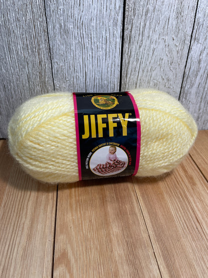 Lion Brand Yarn Jiffy Full Skein Fisherman and Pastel Yellow