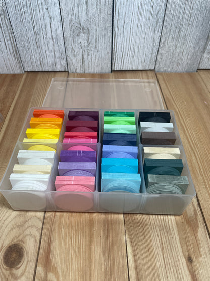 Square Circle Paper Shapes Combo Pack Creative Trends Scrapbooking Precut Paper 1000+ Pieces