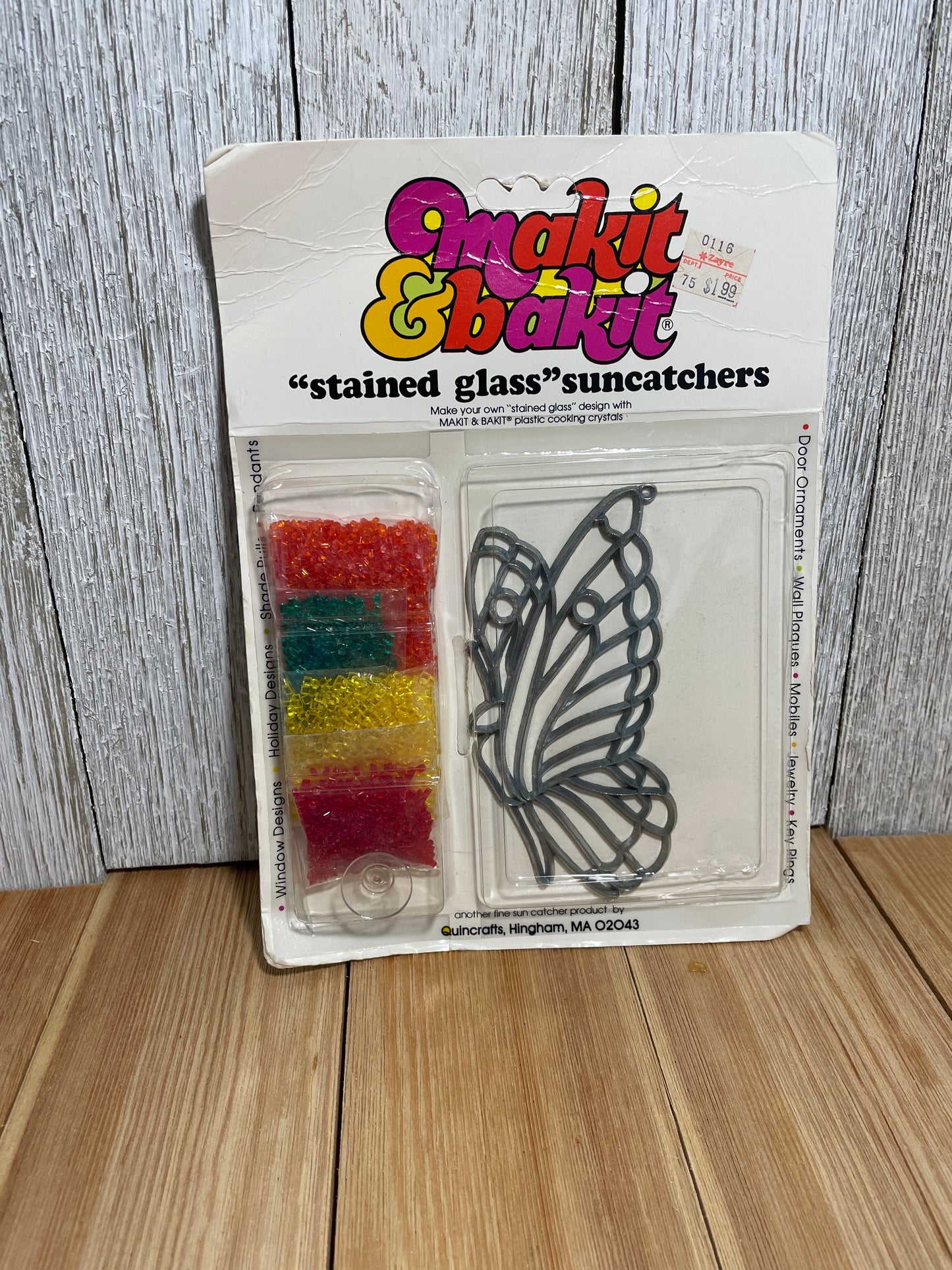Vtg Makit & Bakit Suncatcher FULL KITS (U Choose Design) Frame and Crystals