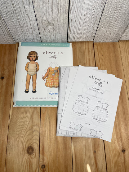 Oliver + S Girls Child Dress and Shorts Physical Pattern (U PIC Pattern) UNCUT FACTORY FOLDED Oliver and S