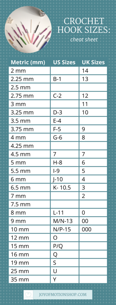 Crochet Hook (Pick Your Size)