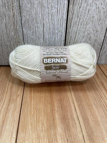 Bernat Soy Natural Blends Yarn Rice Sugar Cane Seasalt (Pic Ur Color) Full Skein