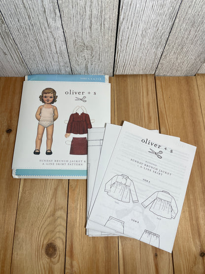 Oliver + S Girls Child Dress and Shorts Physical Pattern (U PIC Pattern) UNCUT FACTORY FOLDED Oliver and S